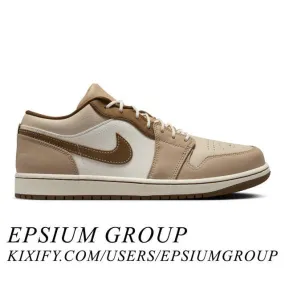 Nike air jordan 1 low se (hemp light british tan/ hemp/ light british tan/ sail/ oatmeal) men us 8-13 hf5753-221