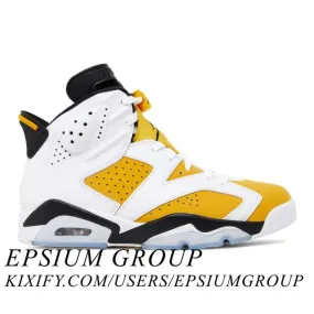 Nike air jordan 6 retro (yellow ochre/ white/ yellow ochre/ black) men us 8-13 ct8529-170