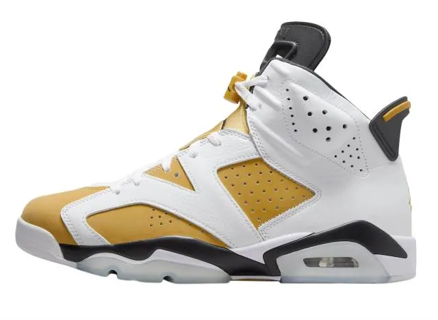 Nike air jordan 6 retro (yellow ochre/ white/ yellow ochre/ black) men us 8-13 ct8529-170