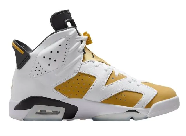 Nike air jordan 6 retro (yellow ochre/ white/ yellow ochre/ black) men us 8-13 ct8529-170