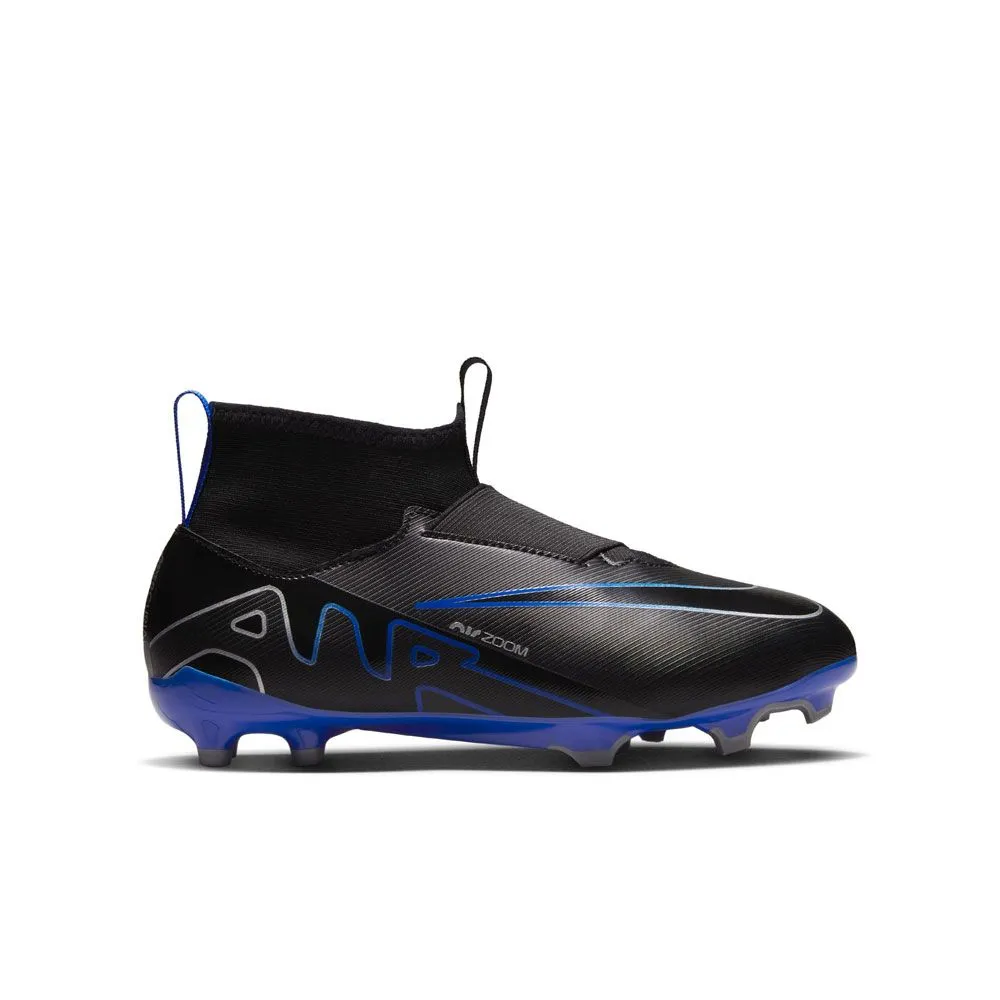 Nike Junior Zoom Mercurial Superfly 9 Academy FG Soccer Cleats | Black Pack