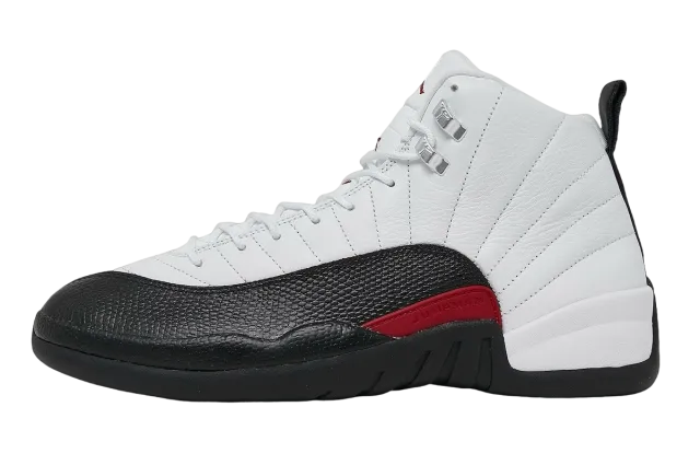 Nike men's air jordan retro xii 12 taxi flip white gym red black ct8013-162