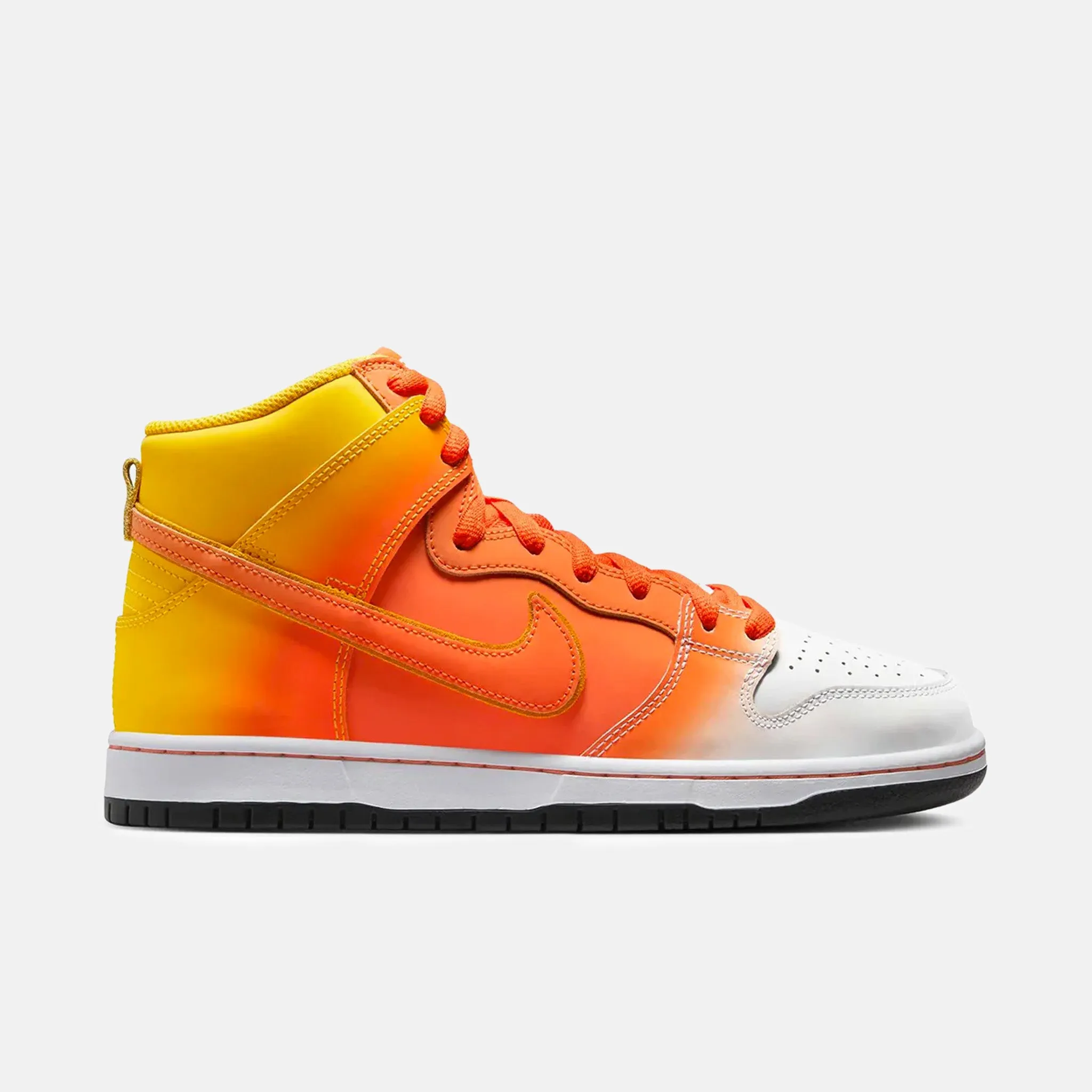 Nike SB - 'Candy Corn' Dunk High Pro Shoes - Amarillo / Orange - Black - White