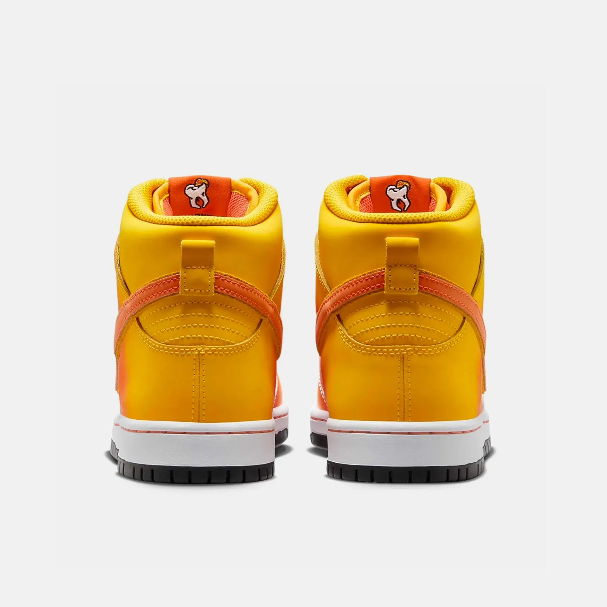 Nike SB - 'Candy Corn' Dunk High Pro Shoes - Amarillo / Orange - Black - White