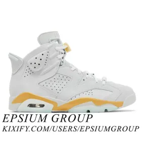 Nike women's air jordan 6 retro craft (pearl/ grey/ pure platinum/ glacier blue/ metallic gold) sizes 5-12 dq4914-074