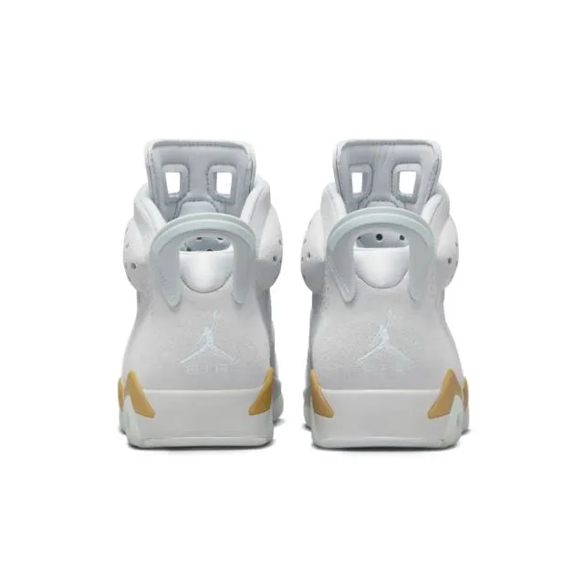 Nike women's air jordan 6 retro craft (pearl/ grey/ pure platinum/ glacier blue/ metallic gold) sizes 5-12 dq4914-074