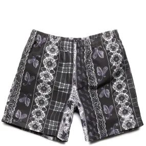 PAISLEY PLAID WATER SHORT