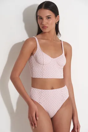 PILPEL CROCHET BIKINI TOP IN PINK