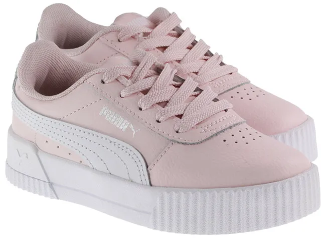 Puma Trainers Kids Carina L Rosewater White