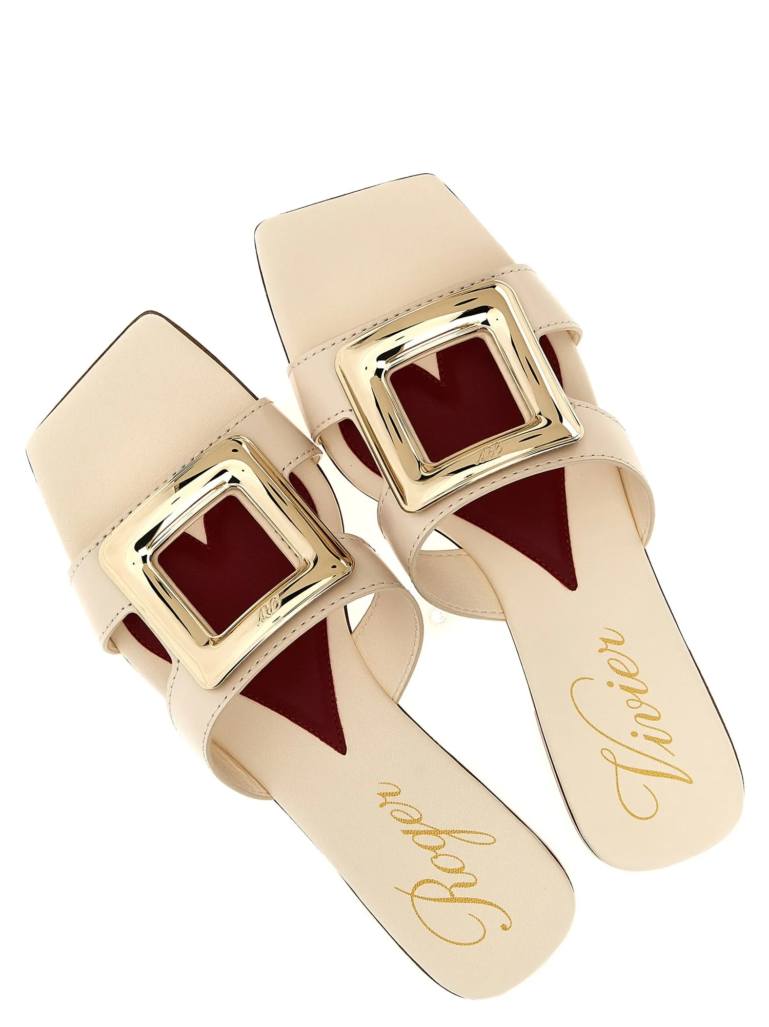 Roger Vivier    Roger Vivier 'New Metal Buckle Mule' Sandals