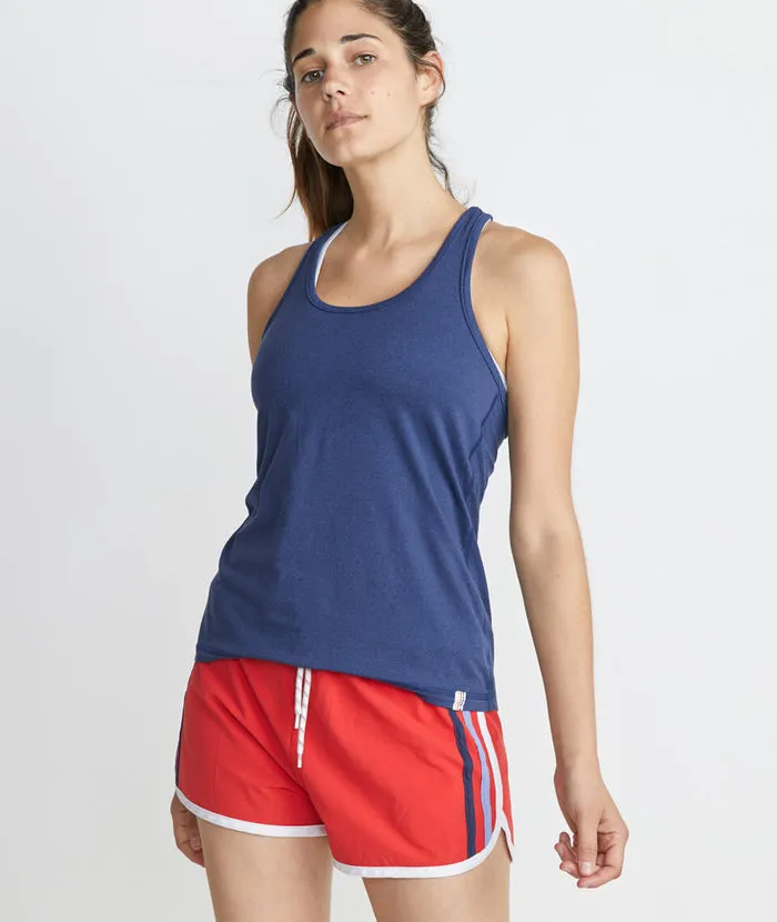 Steffi Racerback Tank in Navy