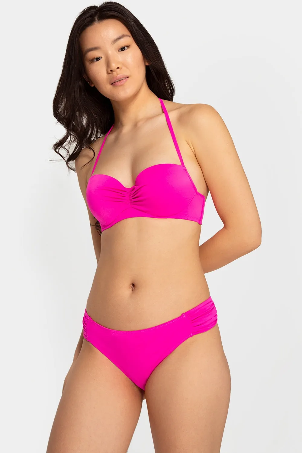 Swim Secret Halter Bikini Top | Fuchsia Sizzle