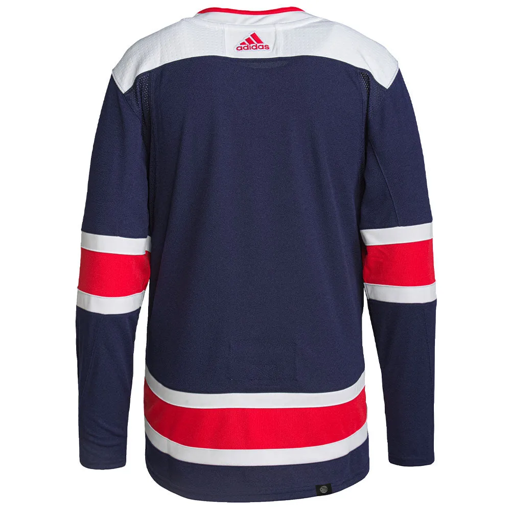 WASHINGTON CAPITALS ADIDAS ADIZERO PRIMEGREEN AUTHENTIC NAVY THIRD JERSEY