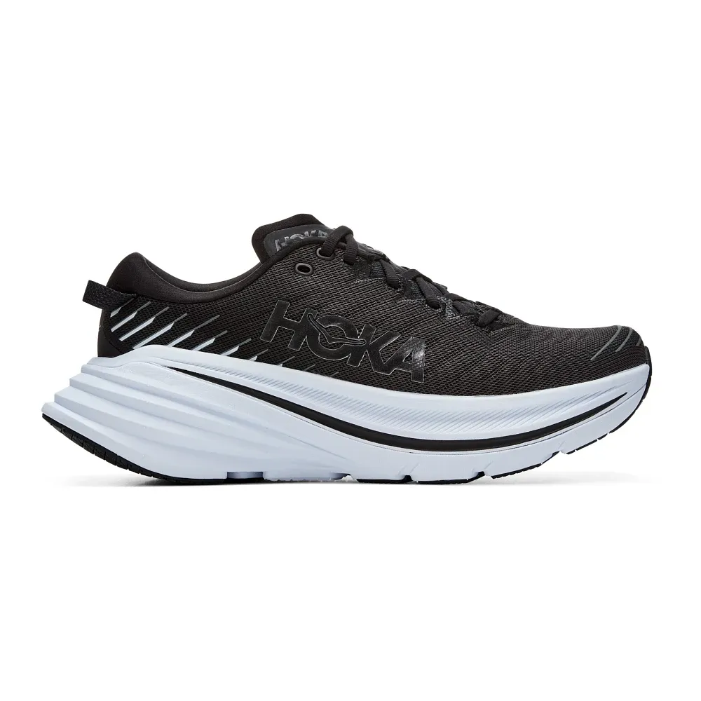 WOMEN'S HOKA BONDI X | BLACK / WHITE