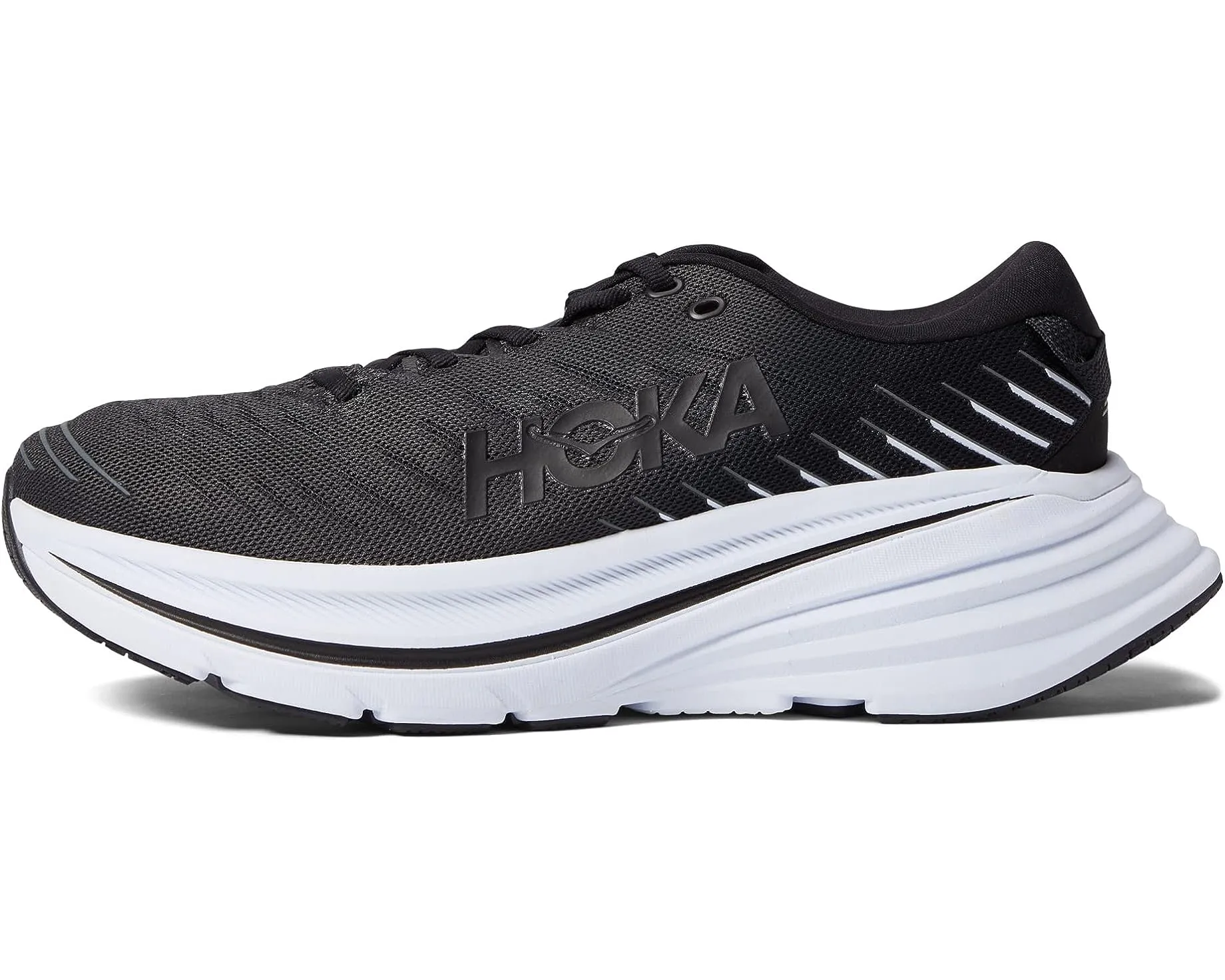 WOMEN'S HOKA BONDI X | BLACK / WHITE