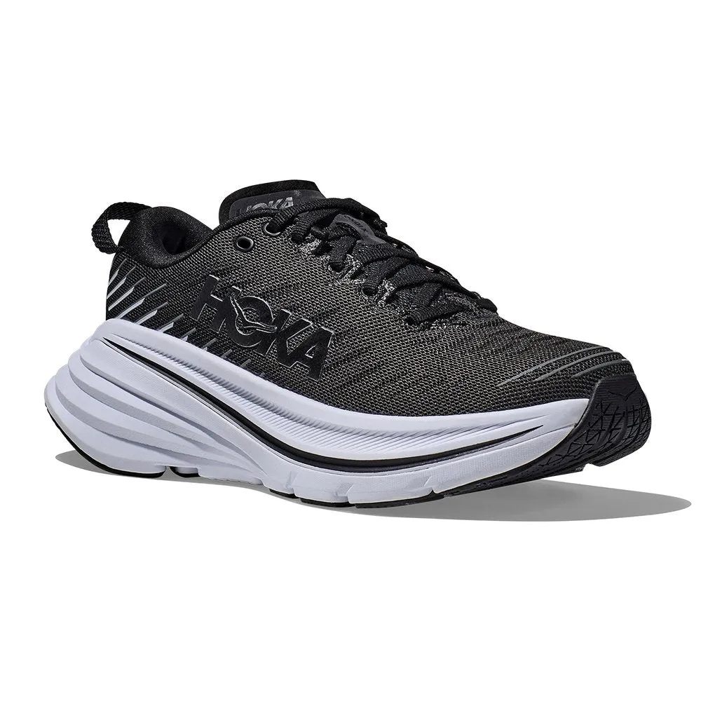 WOMEN'S HOKA BONDI X | BLACK / WHITE