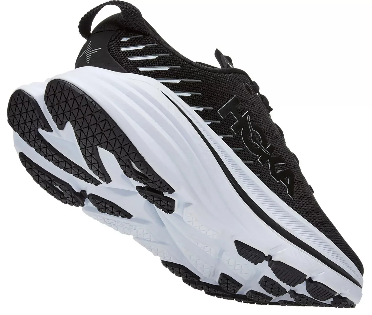 WOMEN'S HOKA BONDI X | BLACK / WHITE