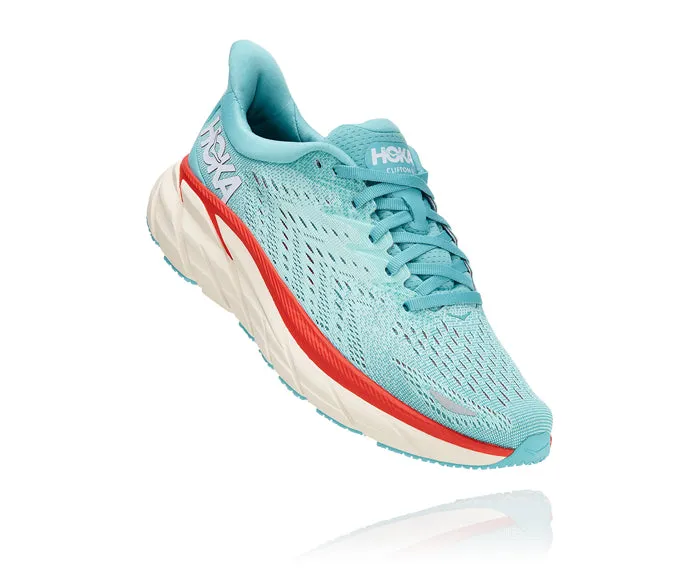 Womens Hoka Clifton 8 Aquarelle/Eggshell Blue