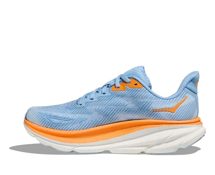 Womens Hoka Clifton 9 in Airy Blue/Ice Water