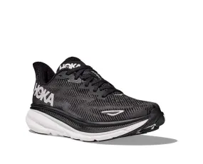 Womens Hoka Clifton 9 in Black/White