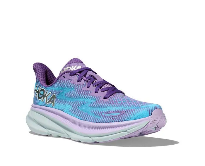 Womens Hoka Clifton 9 in Chalk Violet/Pastel Lilac