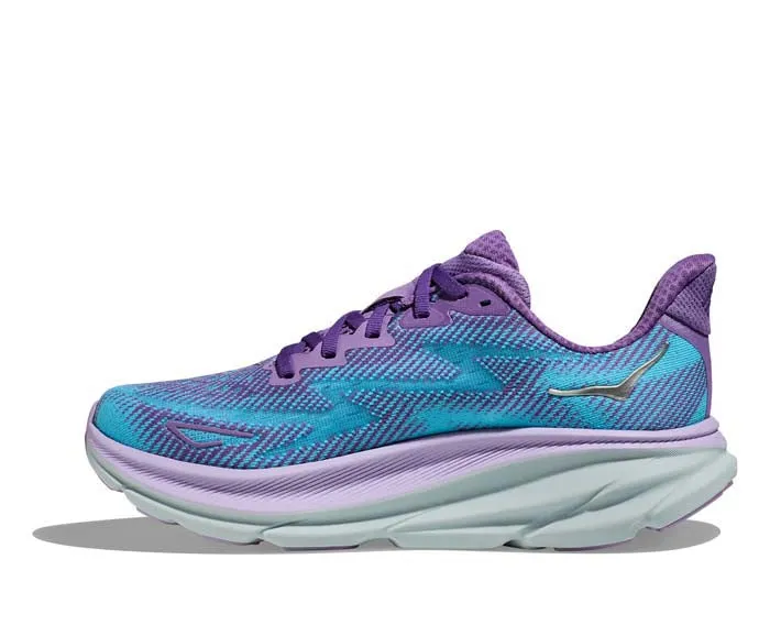 Womens Hoka Clifton 9 in Chalk Violet/Pastel Lilac