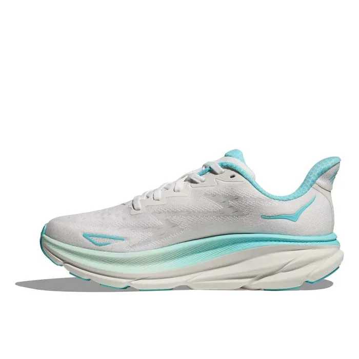 Womens Hoka Clifton 9 in Frost/Rose Gold