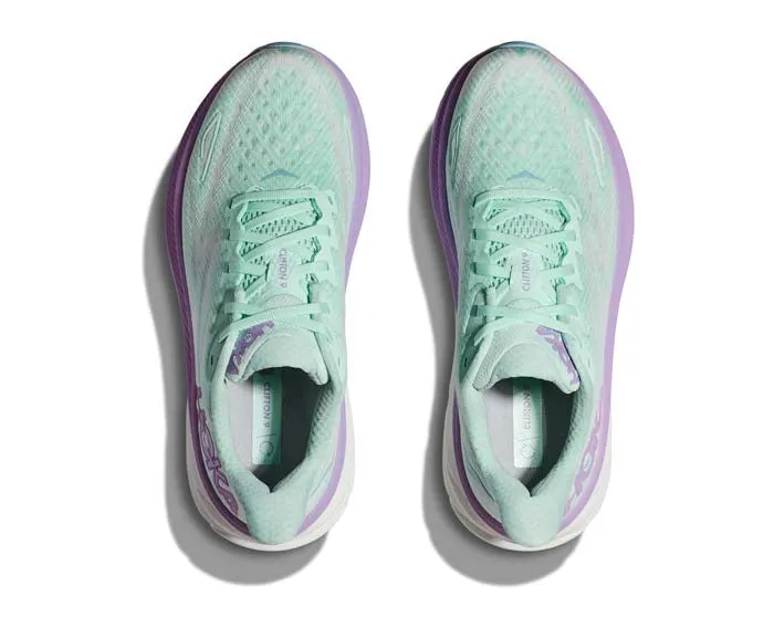 Womens Hoka Clifton 9 in Sunlit Ocean/Lilac Mist