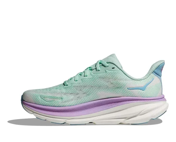 Womens Hoka Clifton 9 in Sunlit Ocean/Lilac Mist