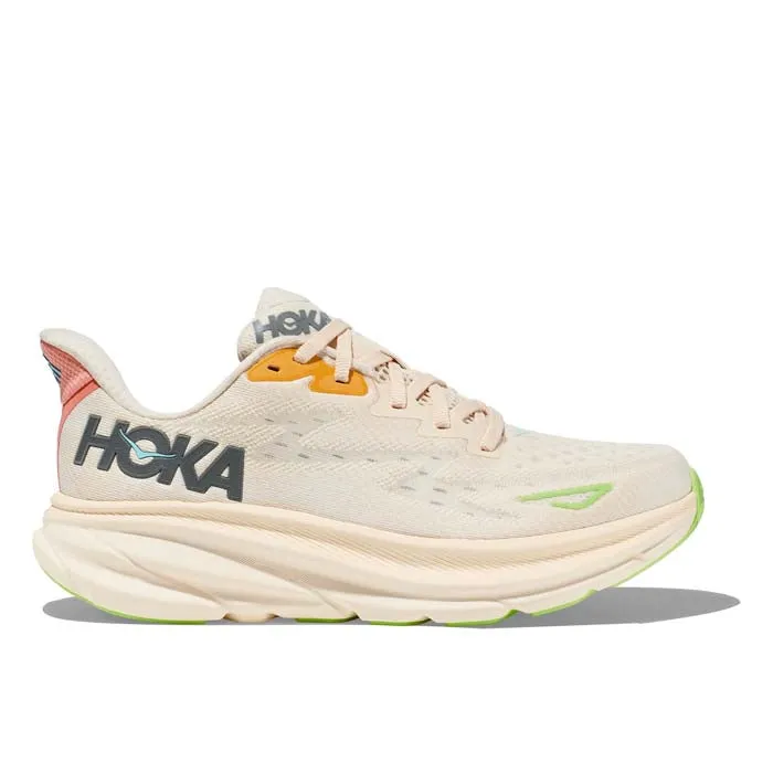 Womens Hoka Clifton 9 in Vanilla/Astral