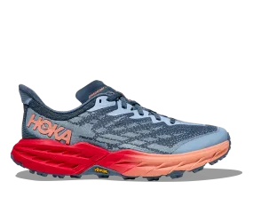 WOMEN'S HOKA SPEEDGOAT 5 1123158RPY COLOR: REAL TEAL/PAPAYA